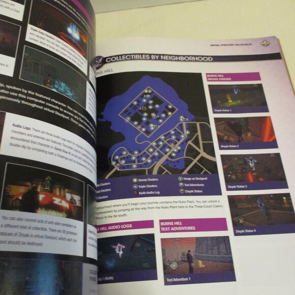 Saints Row 4 Bradly Games Large Purple Black White Players Guide Book - Picture 5 of 7
